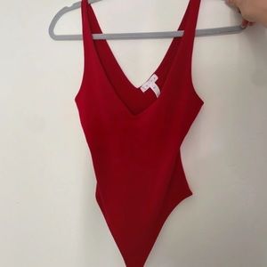 Red bodysuit